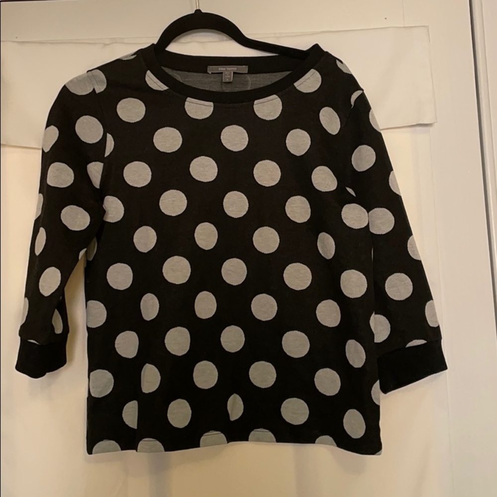 Polka Dot Half Sleeve Sweatshirt